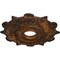 Ekena Millwork Preston Ceiling Medallion (Fits Canopies up to 4"), Hand-Painted Rust, 17 1/2"OD x 4"ID x 1"P CM17PRRUS - alternate 3